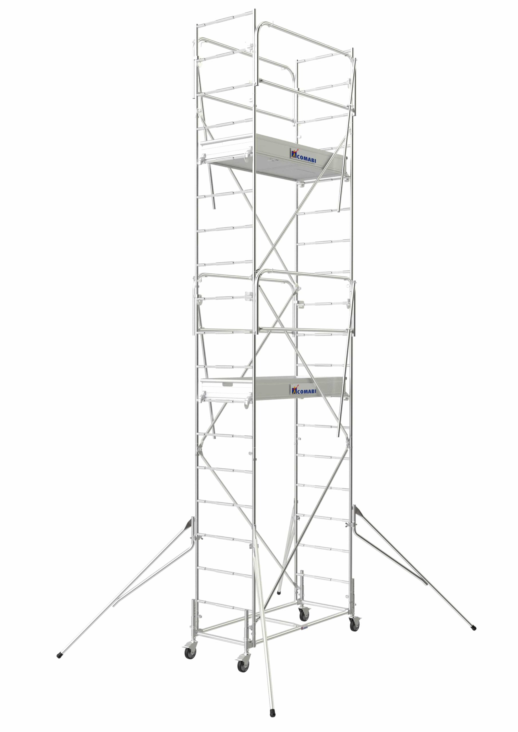 Echelle simple télescopique X'TENSO 2 - 3,80m Tubesca Comabi